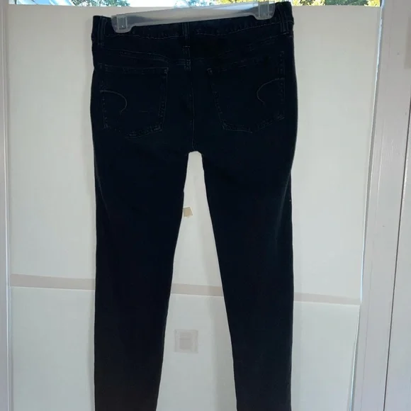 American Eagle Mid-Rise Black Jeggings Size 6 - Picture 3 of 4